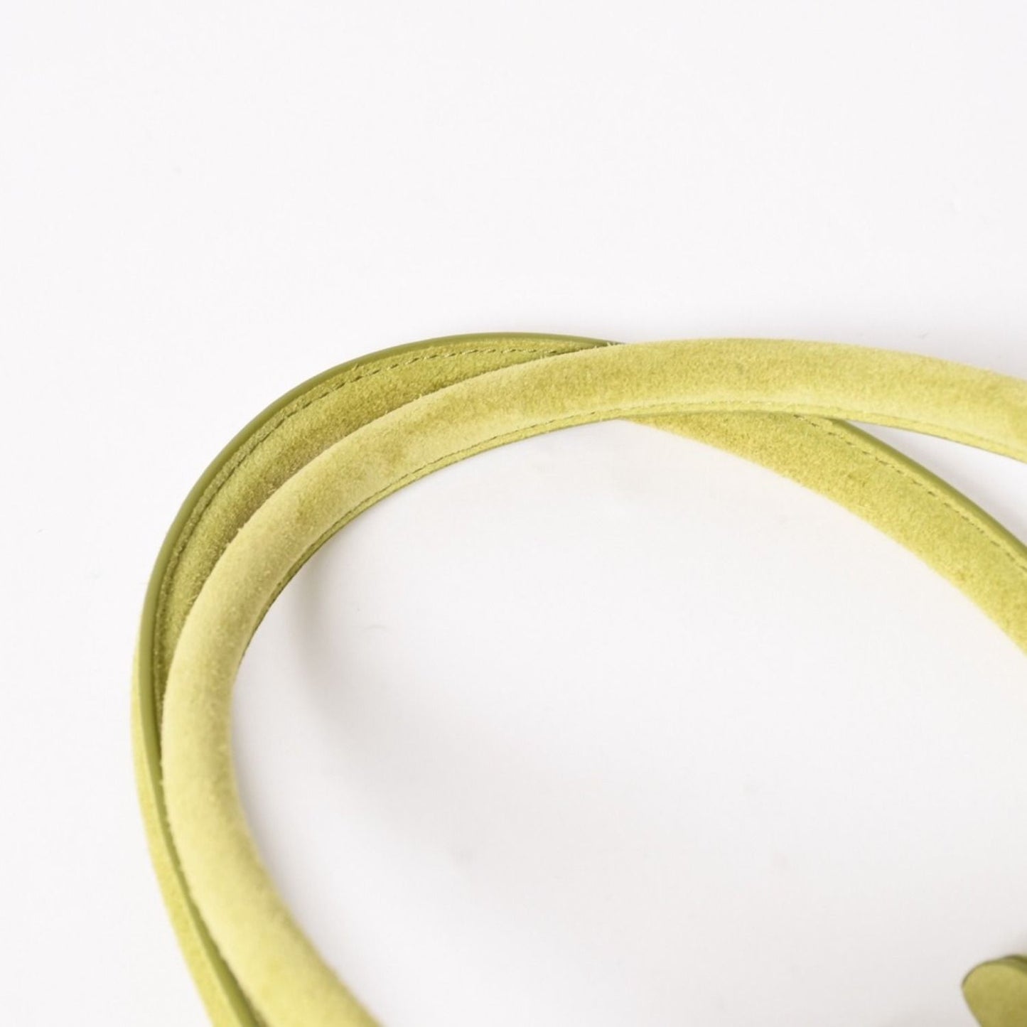Miu Miu Beau Suede Tote Bag Green Gold — view 8