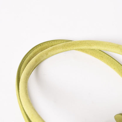 Miu Miu Beau Suede Tote Bag Green Gold — view 8