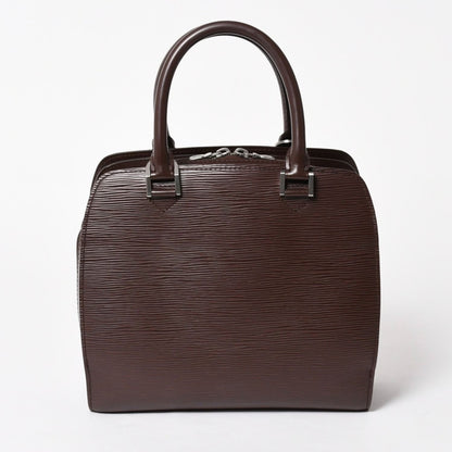 Louis Vuitton Epi Pont Neuf Handbag Brown Mocha Silver — view 2