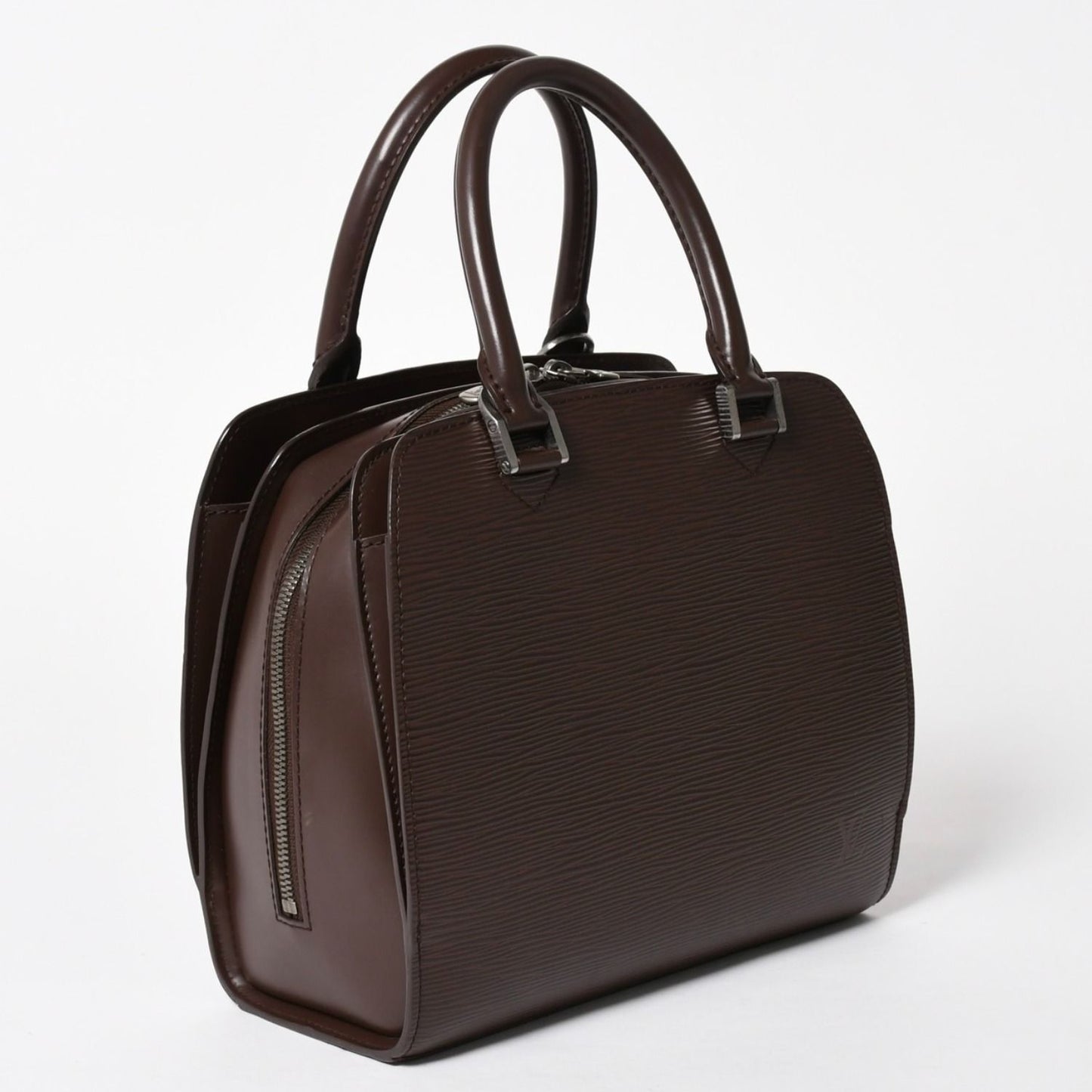 Louis Vuitton Epi Pont Neuf Handbag Brown Mocha Silver — view 3