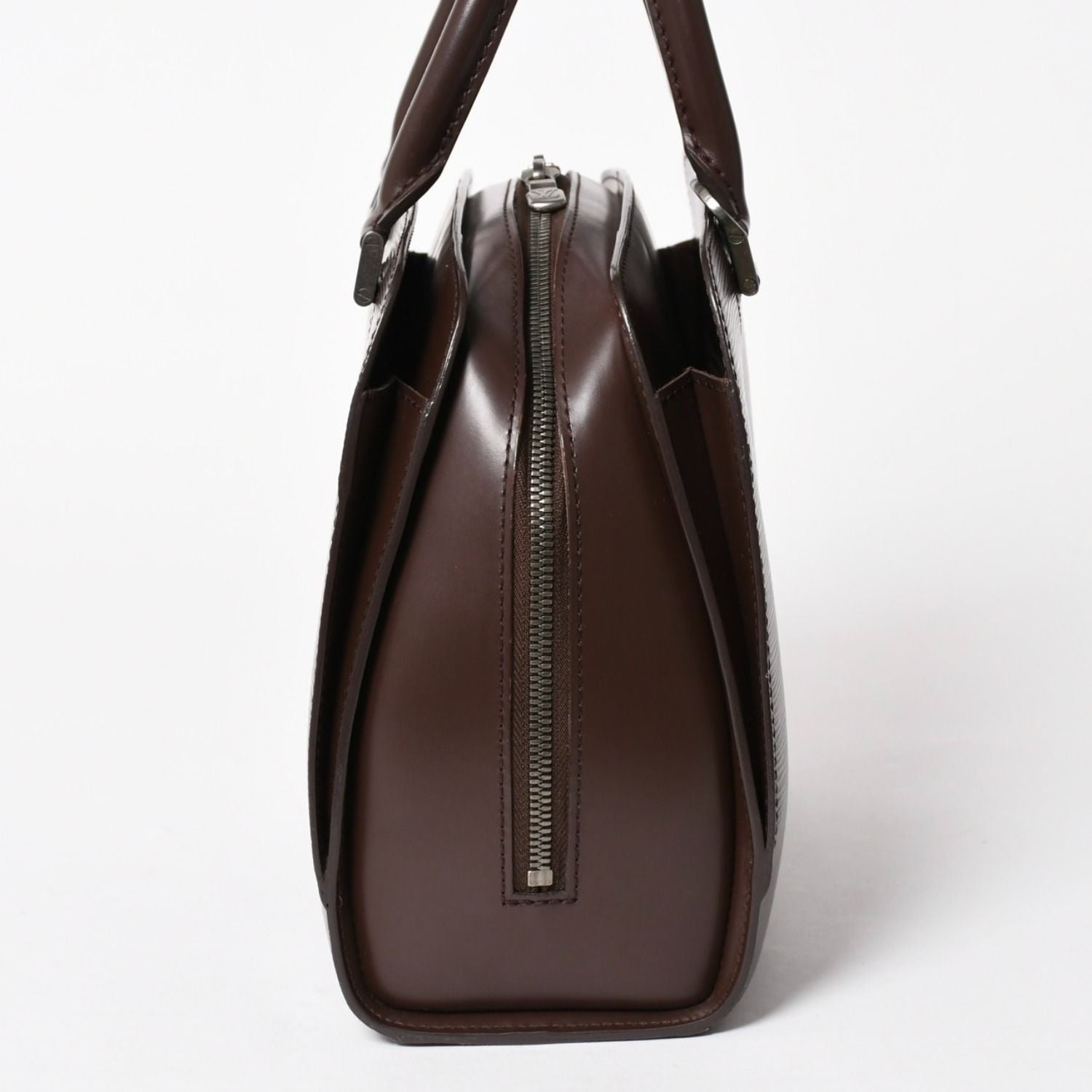 Louis Vuitton Epi Pont Neuf Handbag Brown Mocha Silver — view 4