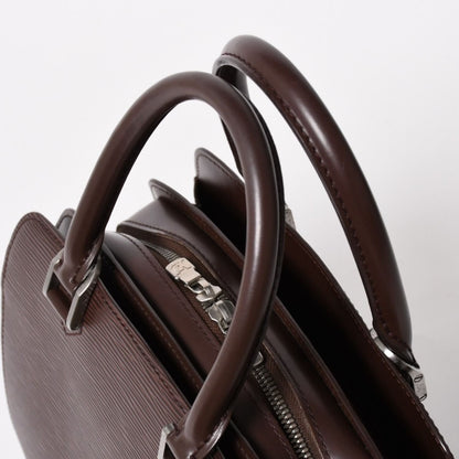 Louis Vuitton Epi Pont Neuf Handbag Brown Mocha Silver — view 6