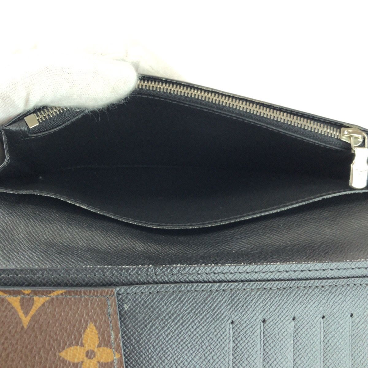 Louis Vuitton Monogram Macassar Portefeuille Brazza Brown Wallet — view 8