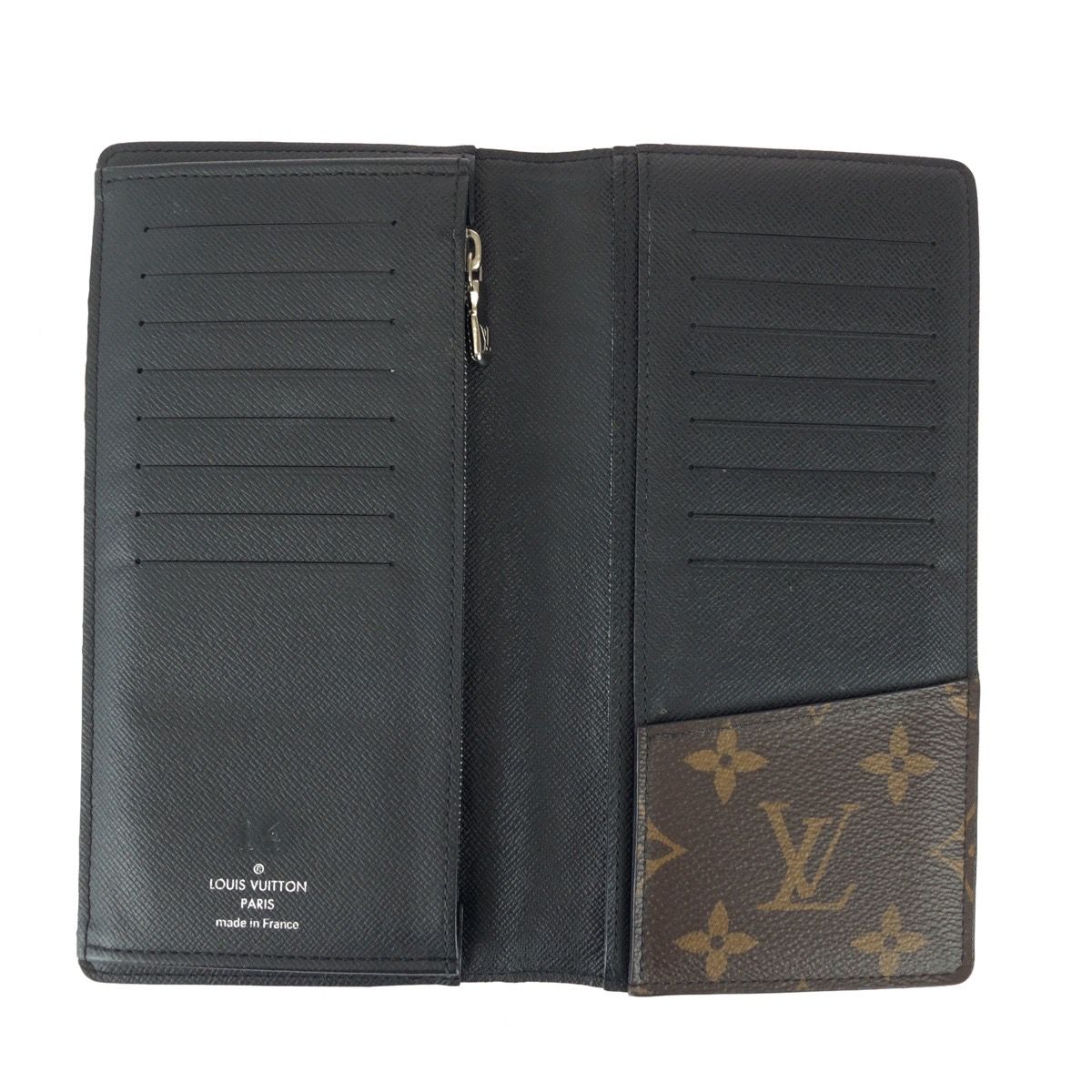 Louis Vuitton Monogram Macassar Portefeuille Brazza Brown Wallet — view 6