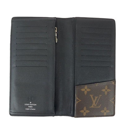 Louis Vuitton Monogram Macassar Portefeuille Brazza Brown Wallet — view 6