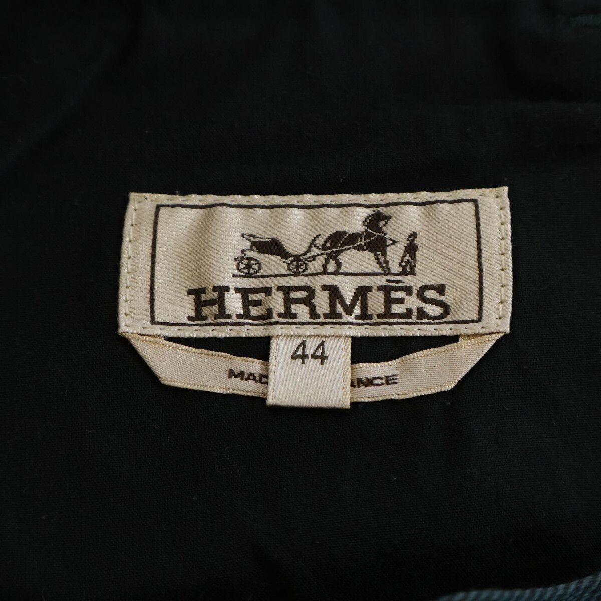 Hermes Series Button Green Denim Pants 44 — view 3