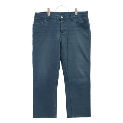 Hermes Series Button Green Denim Pants 44