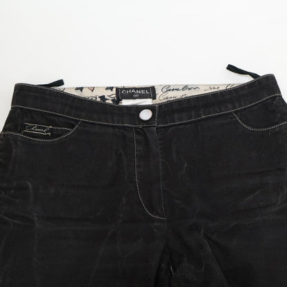 Chanel Black Deformed Slim Pants 34 — view 6