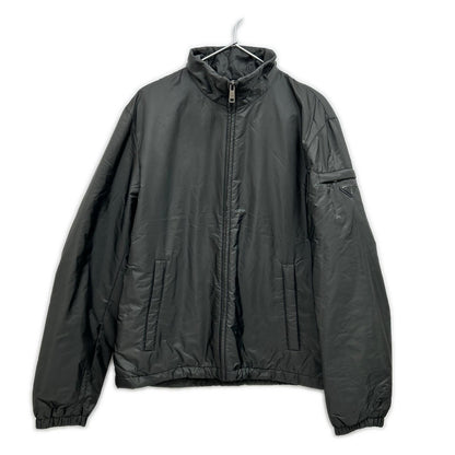 Prada Sports Triangle Plate Nylon Jacket Khaki 48