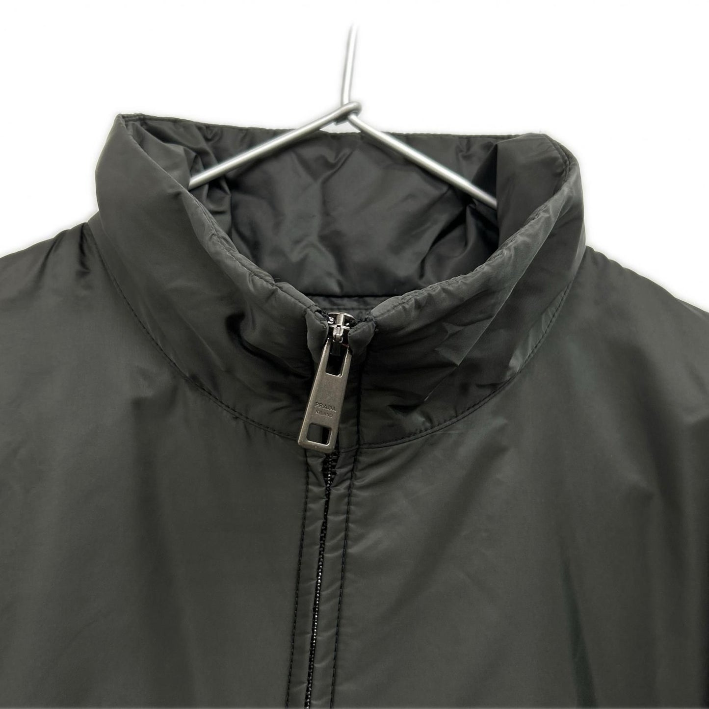 Prada Sports Triangle Plate Nylon Jacket Khaki 48 — view 8