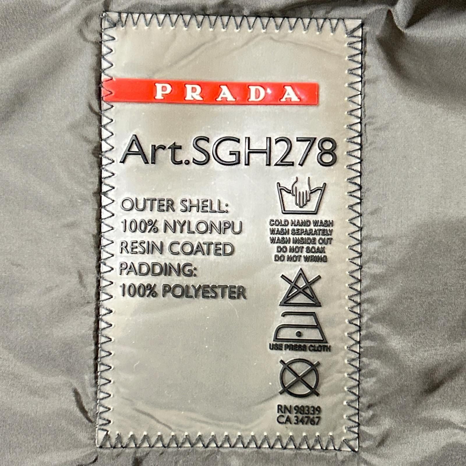 Prada Sports Triangle Plate Nylon Jacket Khaki 48 — view 4
