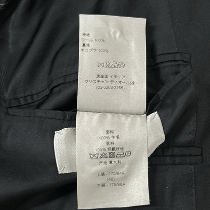 Dior Homme Classic Narrow Lapel Tailored Jacket Black 48 — view 6