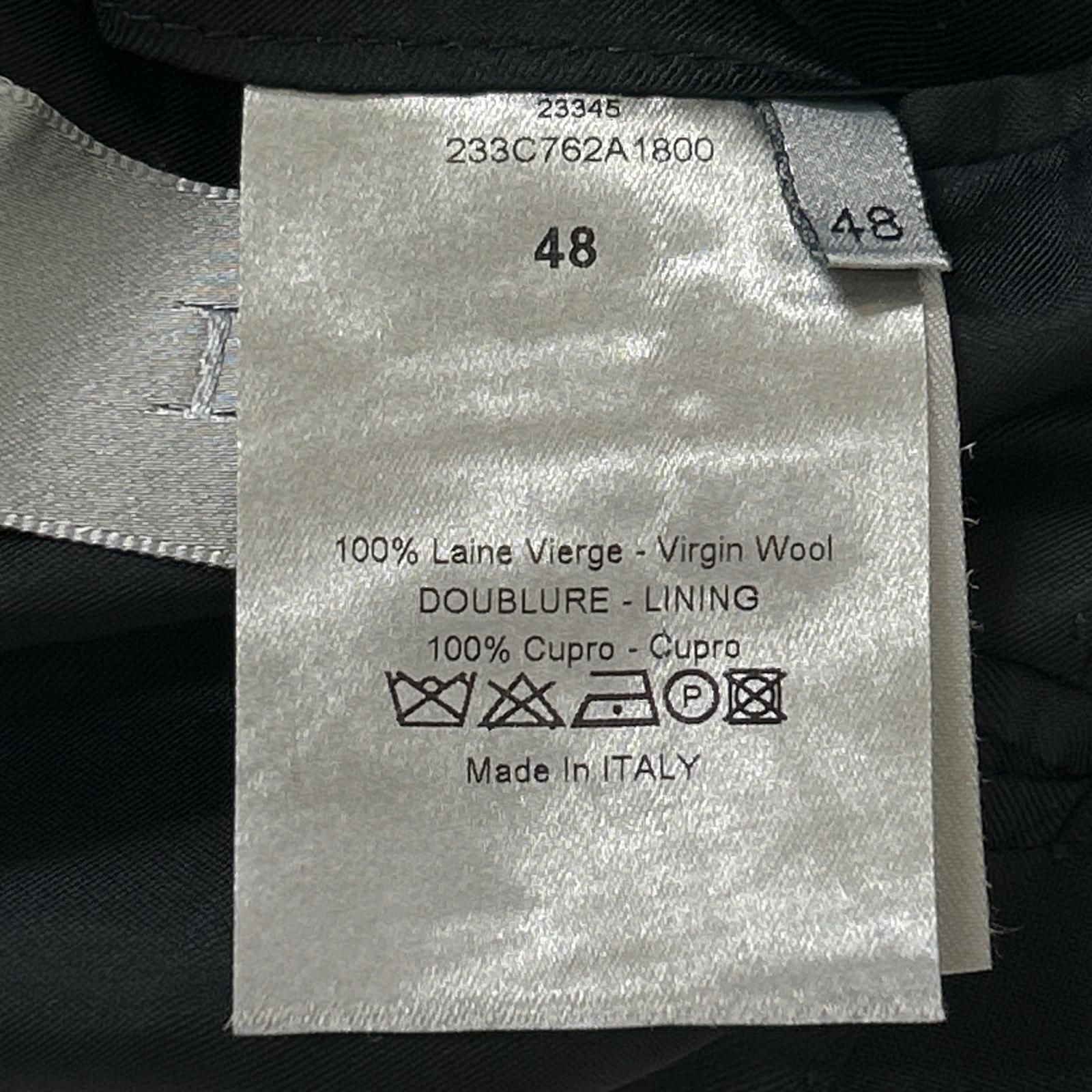 Dior Homme Classic Narrow Lapel Tailored Jacket Black 48 — view 5