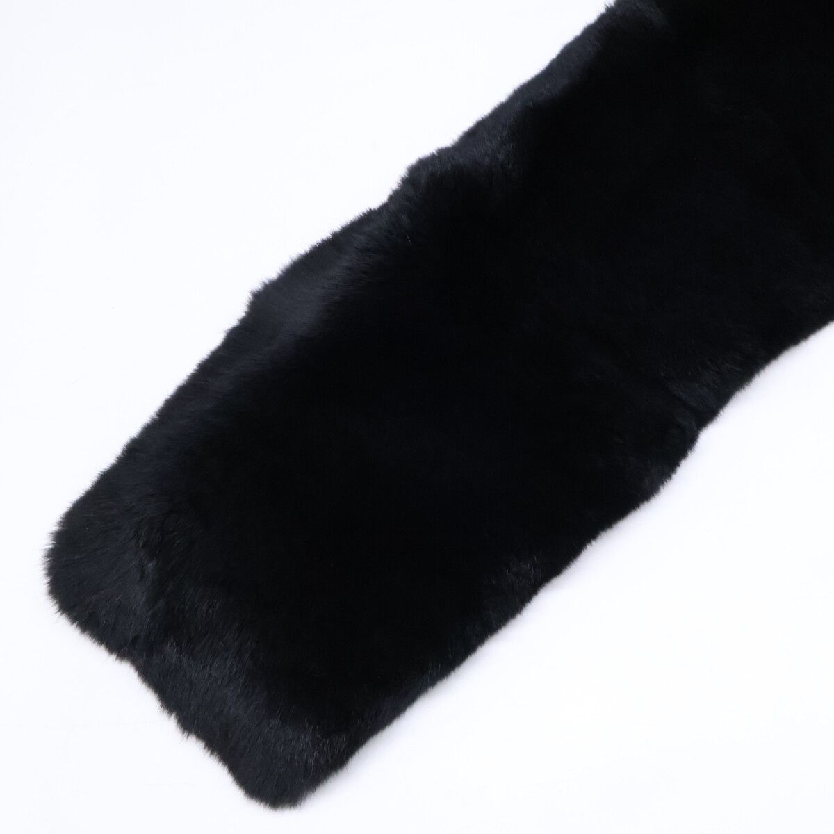 Chanel CC Logo Rabbit Fur Tippet Scarf — view 4