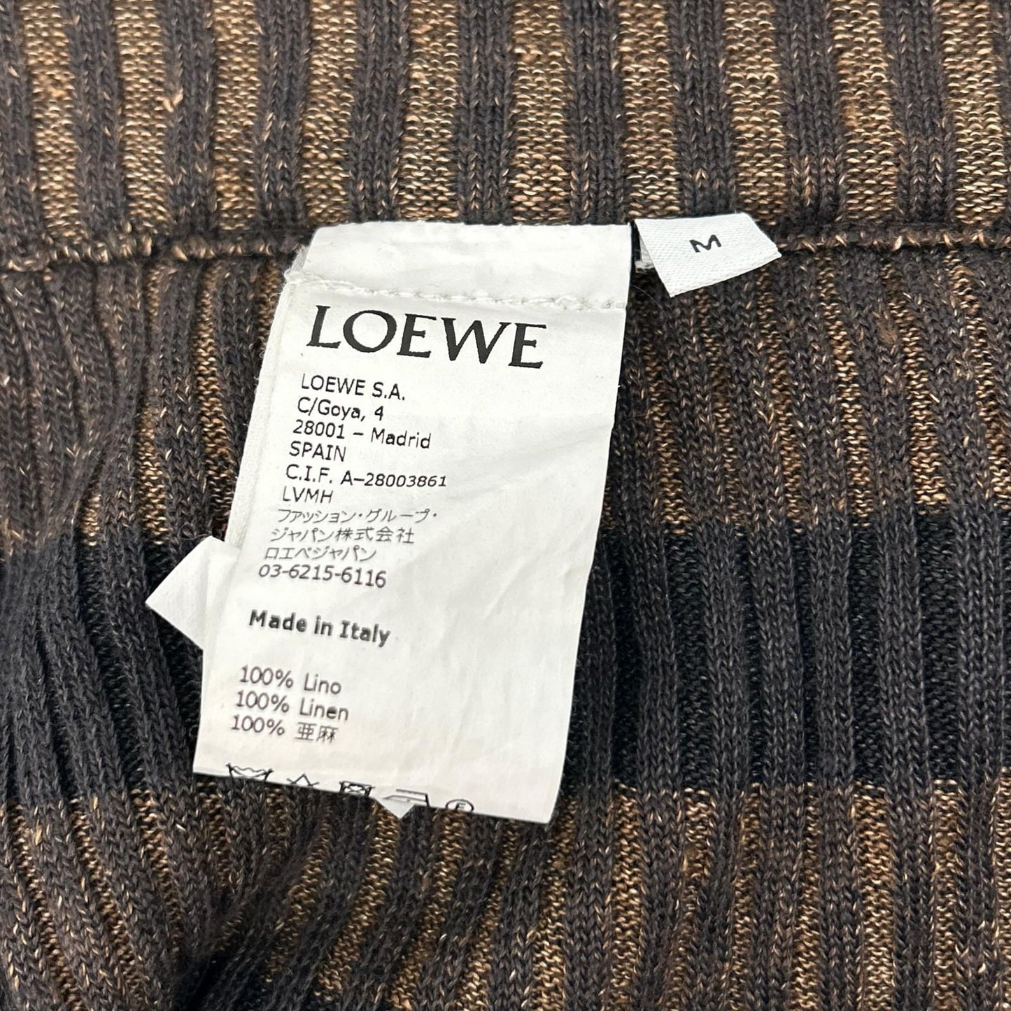 Loewe Linen Border Drawcord Easy Pants — view 4