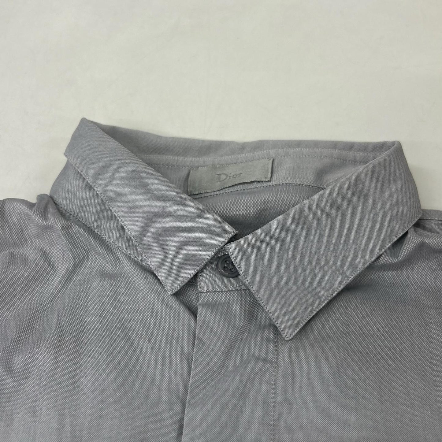Dior Homme CD Embroidery Dress Shirt Gray 38 — view 3