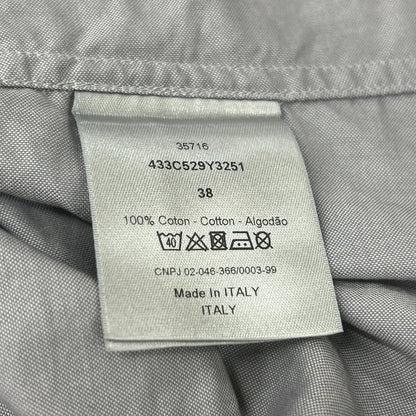 Dior Homme CD Embroidery Dress Shirt Gray 38 — view 4