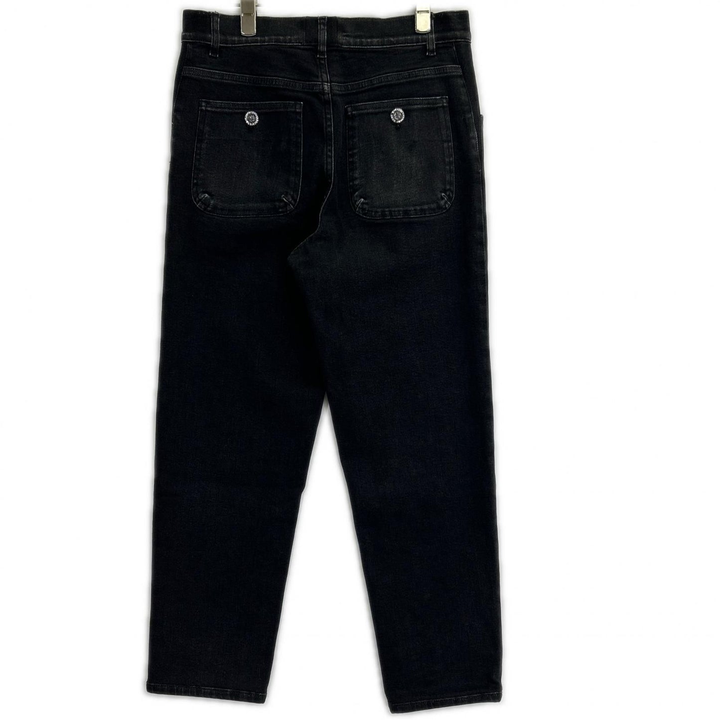 Chanel Black Rhinestone Denim 34 Jeans — view 2