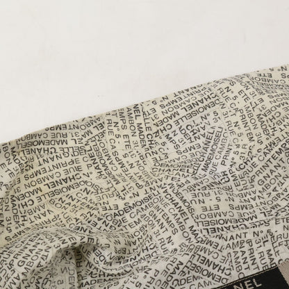 Chanel Logo Print Ramie Short Sleeve Blouse 40 — view 6