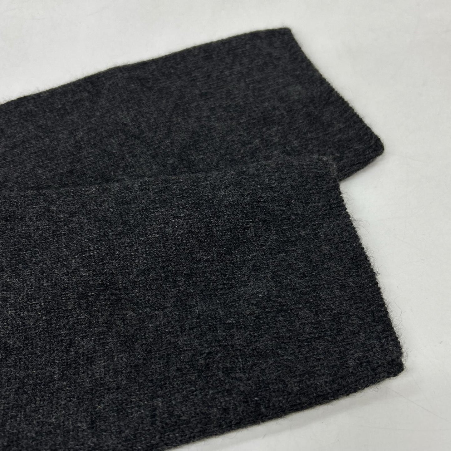Chanel Collared Knit Top Cashmere Shell Button Gray 38 Sweater — view 6