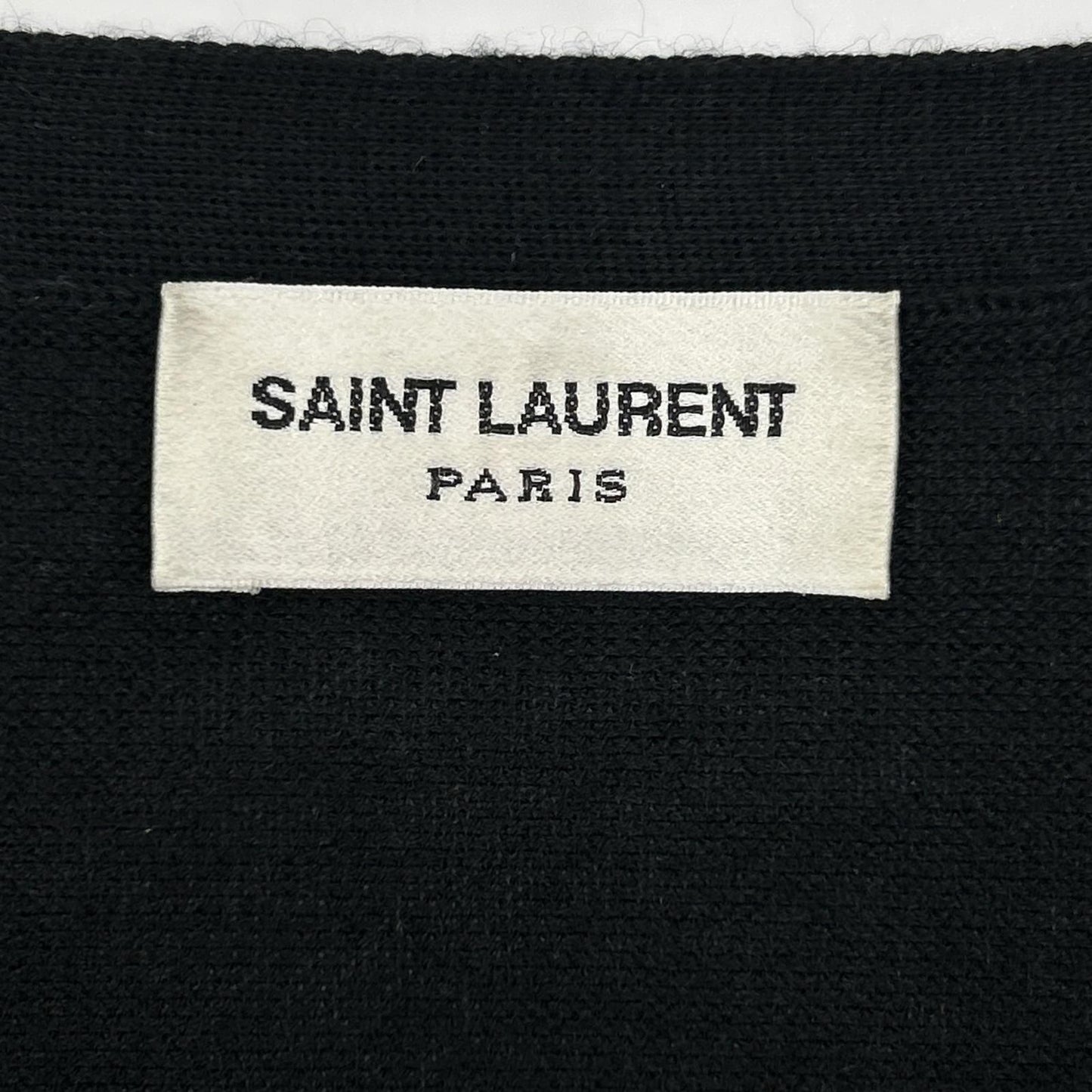 Saint Laurent Paris Black Wool Silk Knit Sweater — view 3