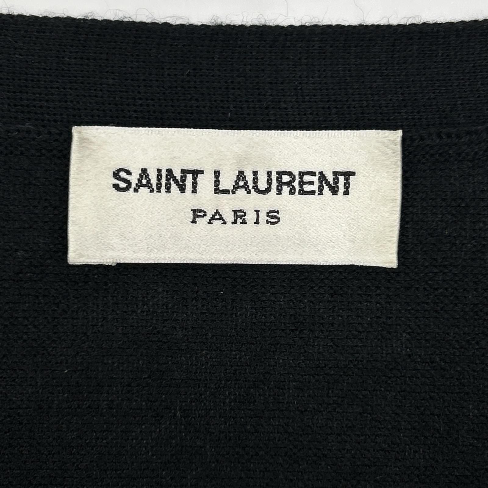 Saint Laurent Paris Black Wool Silk Knit Sweater — view 3