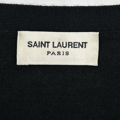 Saint Laurent Paris Black Wool Silk Knit Sweater — view 3