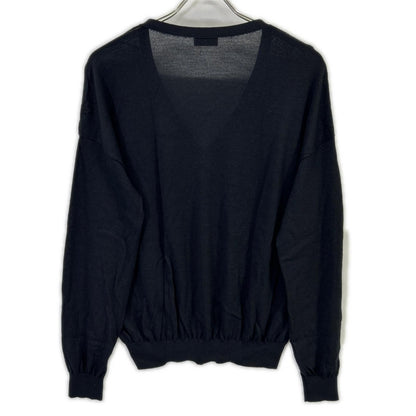 Saint Laurent Paris Black Wool Silk Knit Sweater — view 2