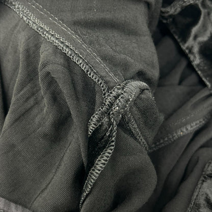 Saint Laurent Paris Velvet Wide Pants Black 28 — view 6