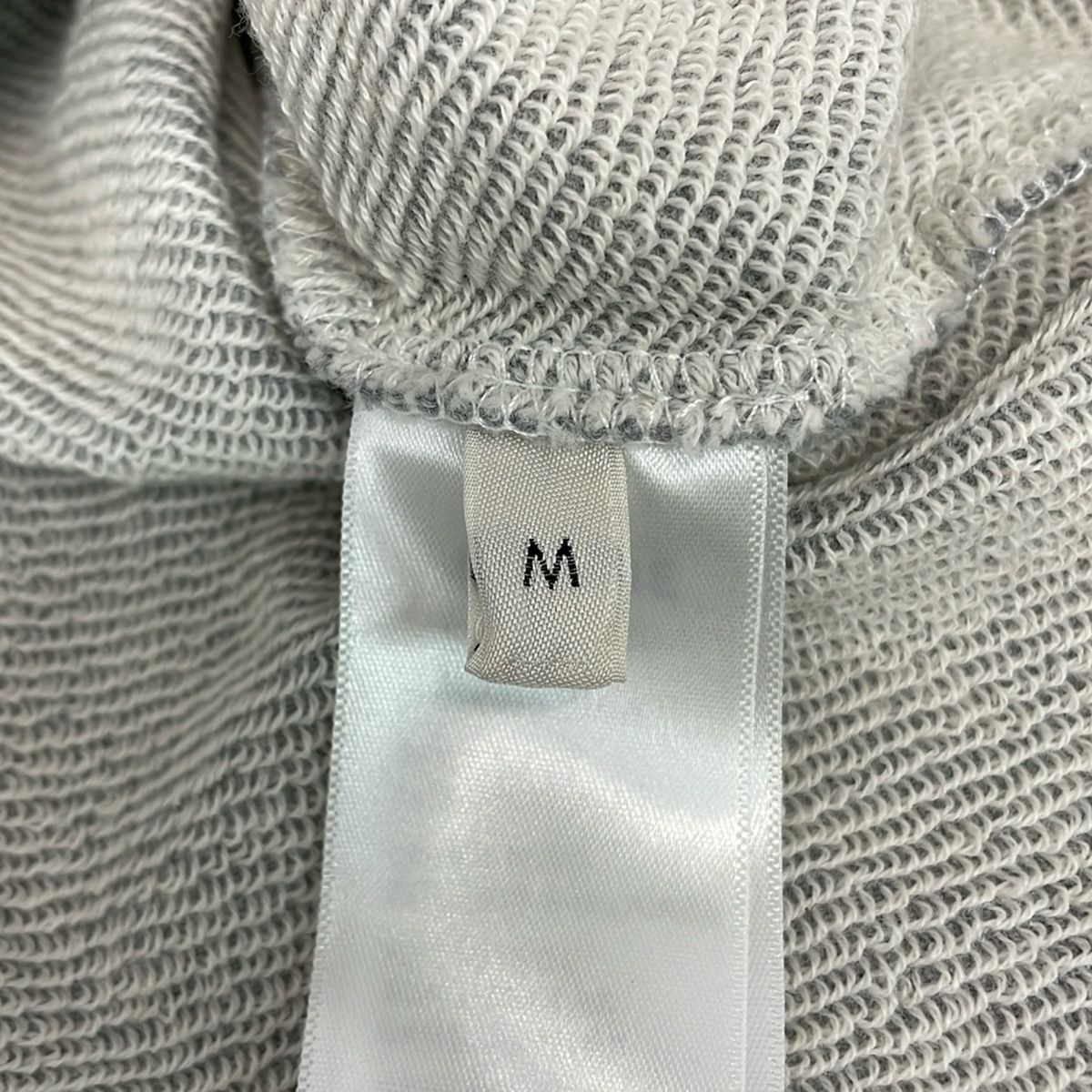 Celine Short Sleeve Top M Lace Color Loose Sweatshirt Shirt Gray Fleece Satin — view 5