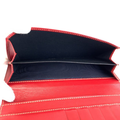 Gucci Boots Gray Red Gold GG Supreme Canvas Leather Wallet — view 8
