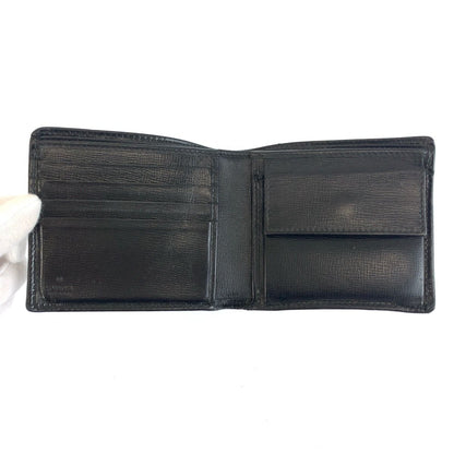 Gucci Interlocking Black GG Supreme Canvas Compact Wallet — view 4