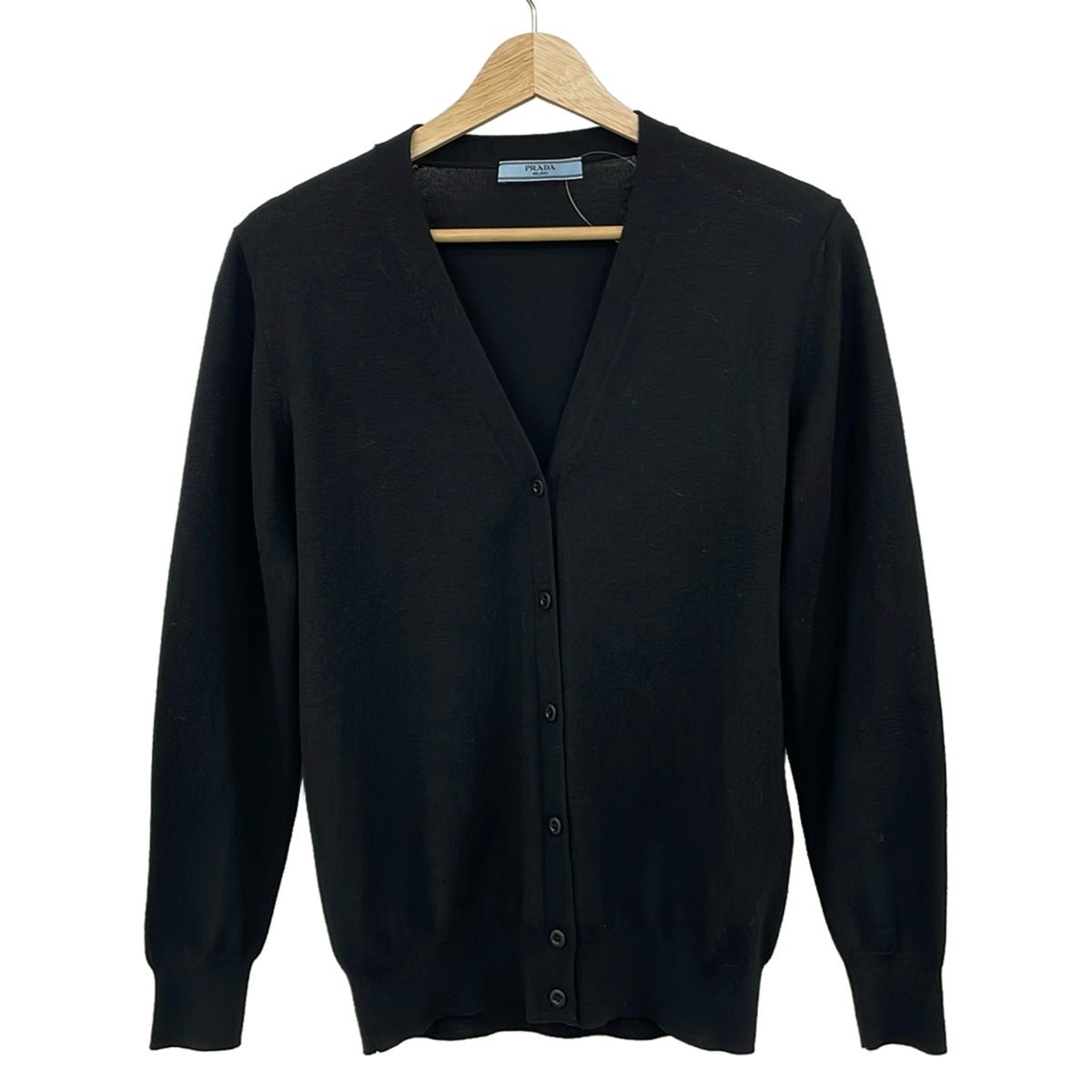 Prada Cardigan 38 S Black Long Sleeve