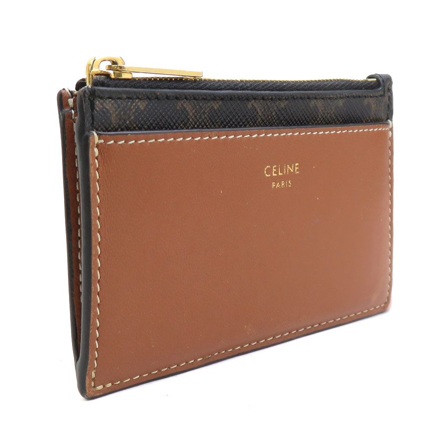 Celine Coin Case Coin Purse Brown — view 2