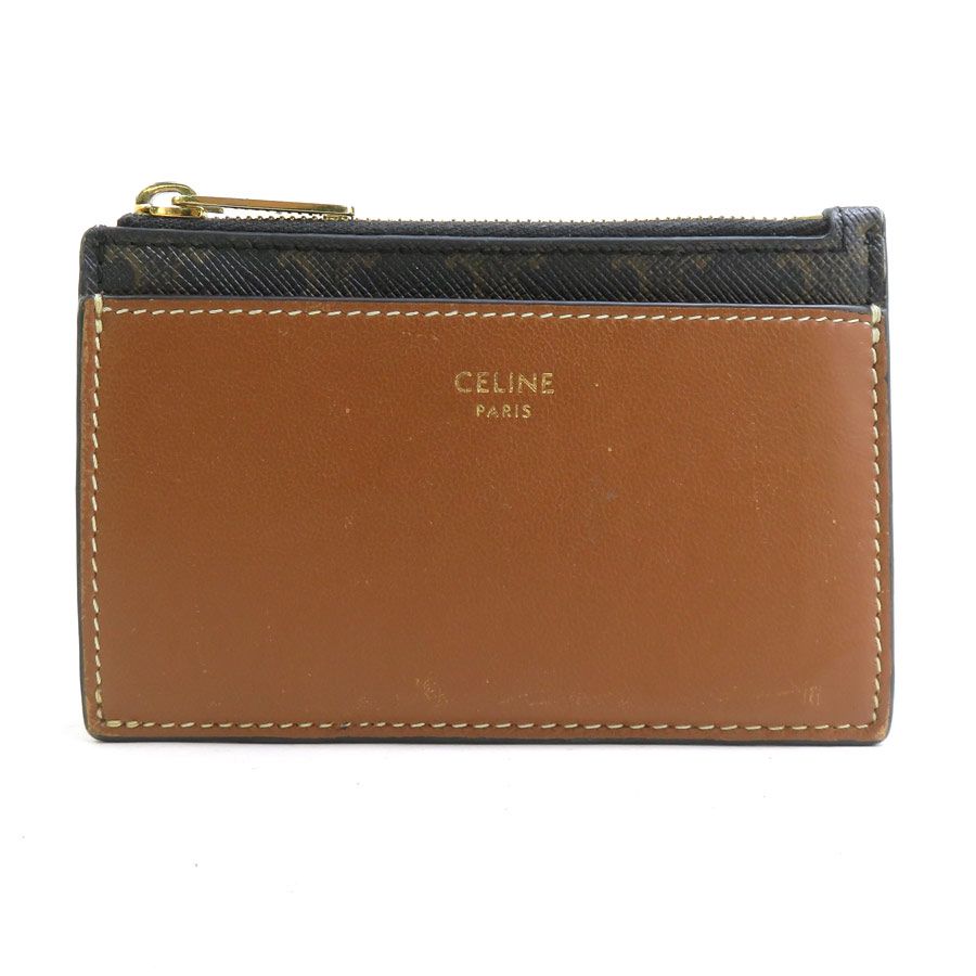Celine Coin Case Coin Purse Brown