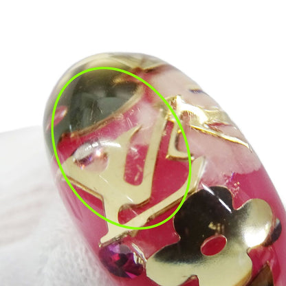 Louis Vuitton Ring Resin Bague Ankle John Pink Big Presence — view 5