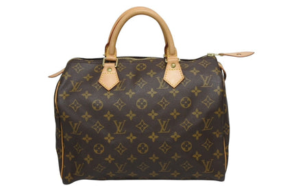 Louis Vuitton Speedy 30 Handbag Monogram Brown