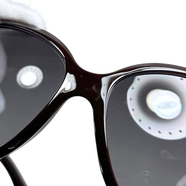 Prada Sunglasses Oval Acetate Studded Bordeaux Eyewear Side Logo — view 8