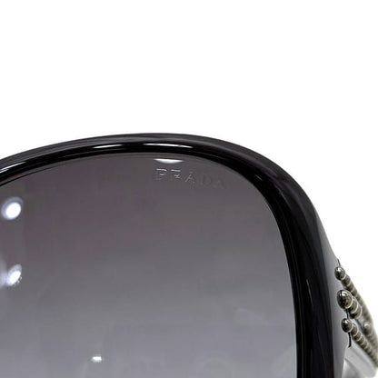 Prada Sunglasses Oval Acetate Studded Bordeaux Eyewear Side Logo — view 9