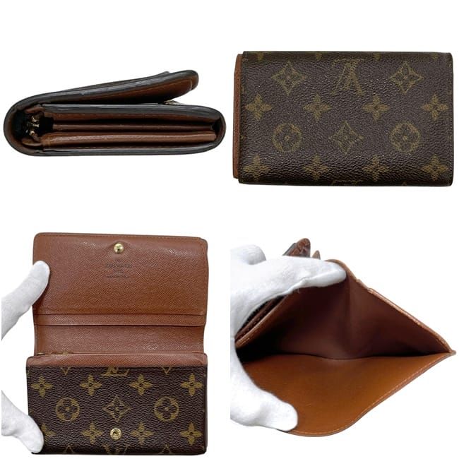 Louis Vuitton Bifold Wallet Portmonevier Tresor Monogram Brown — view 2