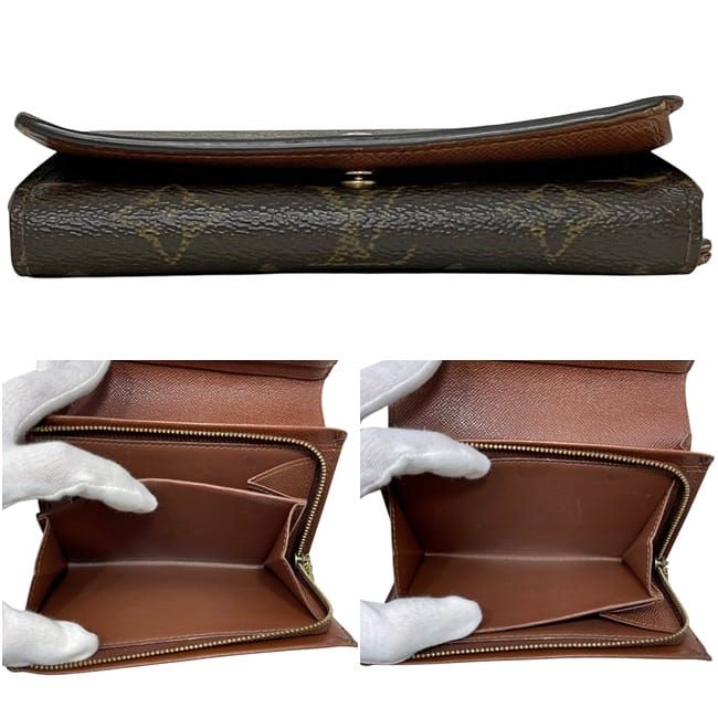 Louis Vuitton Bifold Wallet Portmonevier Tresor Monogram Brown — view 3