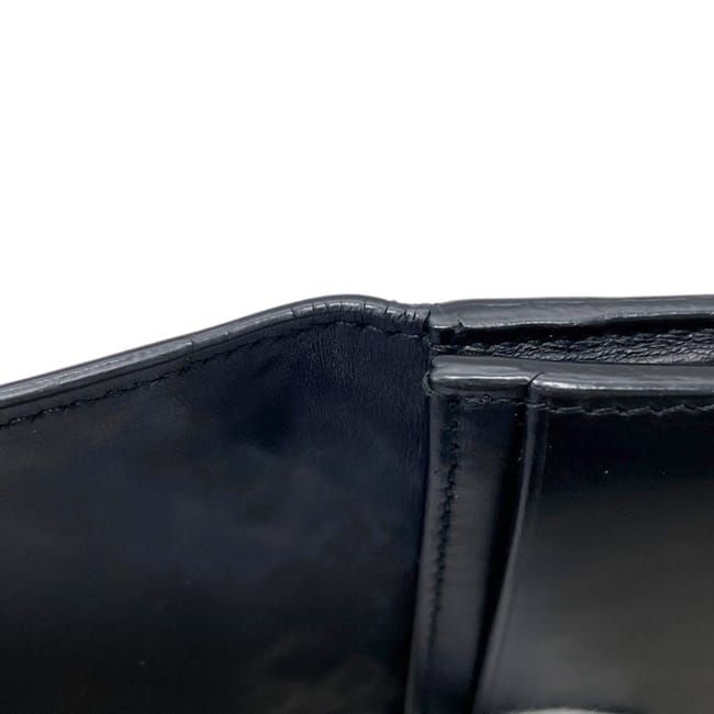 Bottega Veneta Card Case Business Holder Intrecht Leather Black — view 5