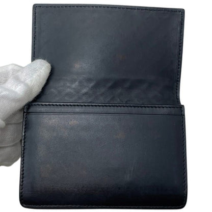 Bottega Veneta Card Case Business Holder Intrecht Leather Black — view 7