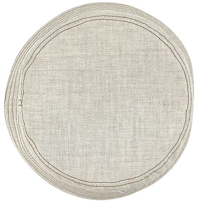 Prada Hat Bakeha Denim Bucket Hat Cotton Ecru Beige Natural White — view 5
