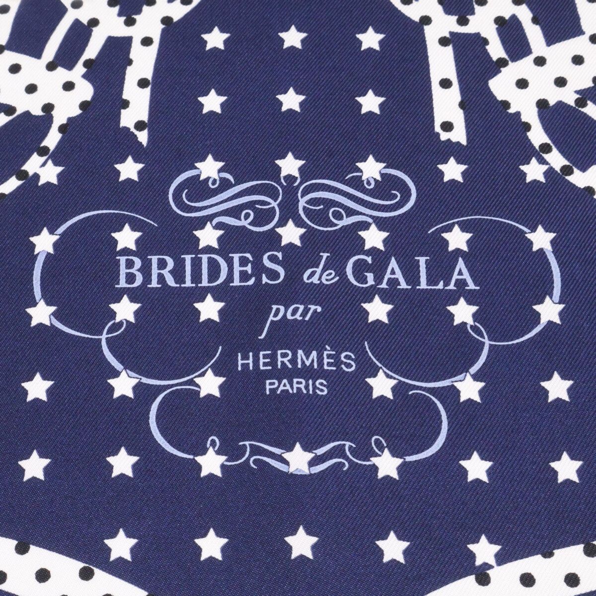 Hermes Similarly Brid Gala Bandana Dot Carre 70 Silk Scarf — view 2