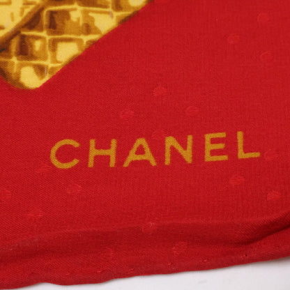 Chanel Vintage CC Logo Allover Silk Scarf — view 2