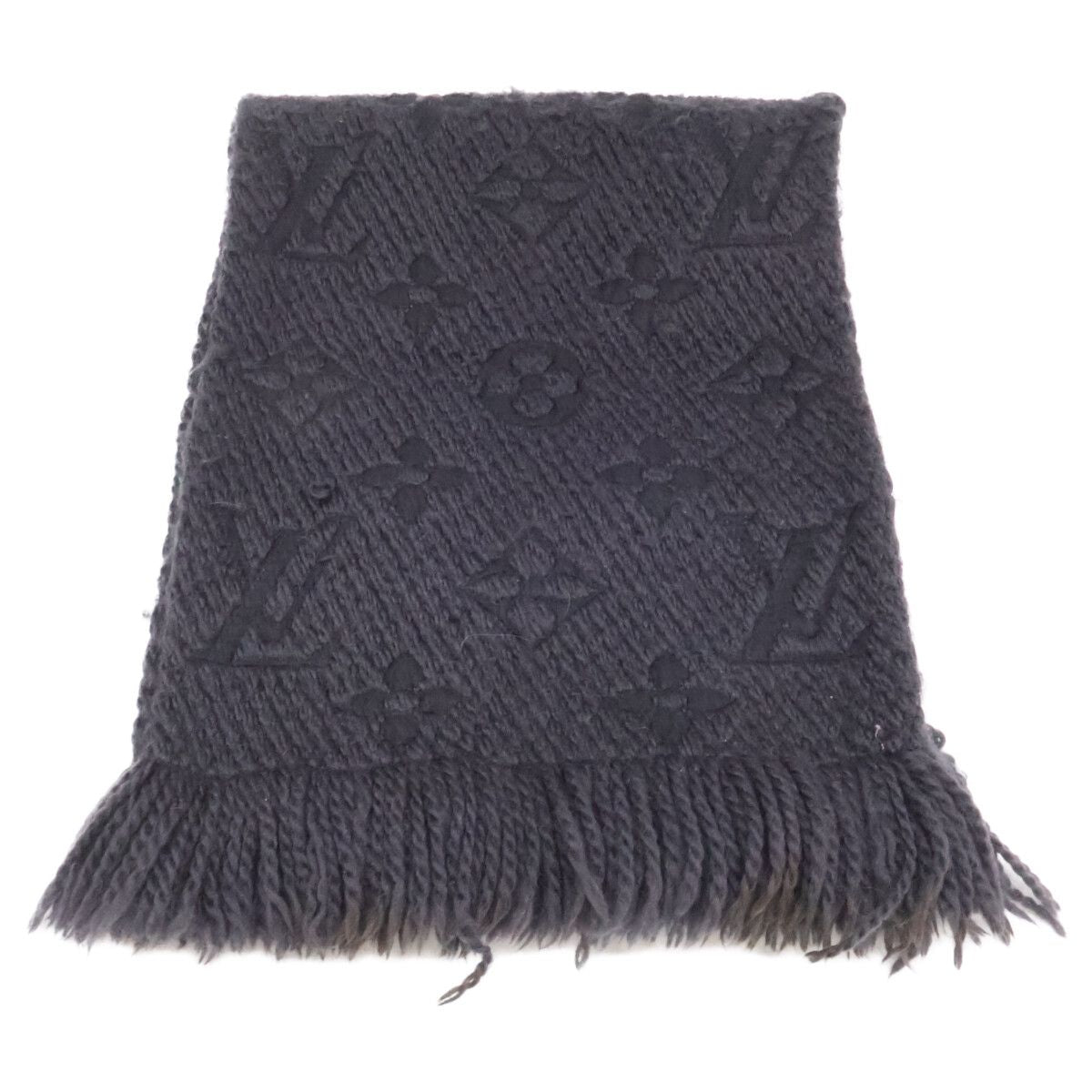 Louis Vuitton Wool Silk Echarpe Logo Mania