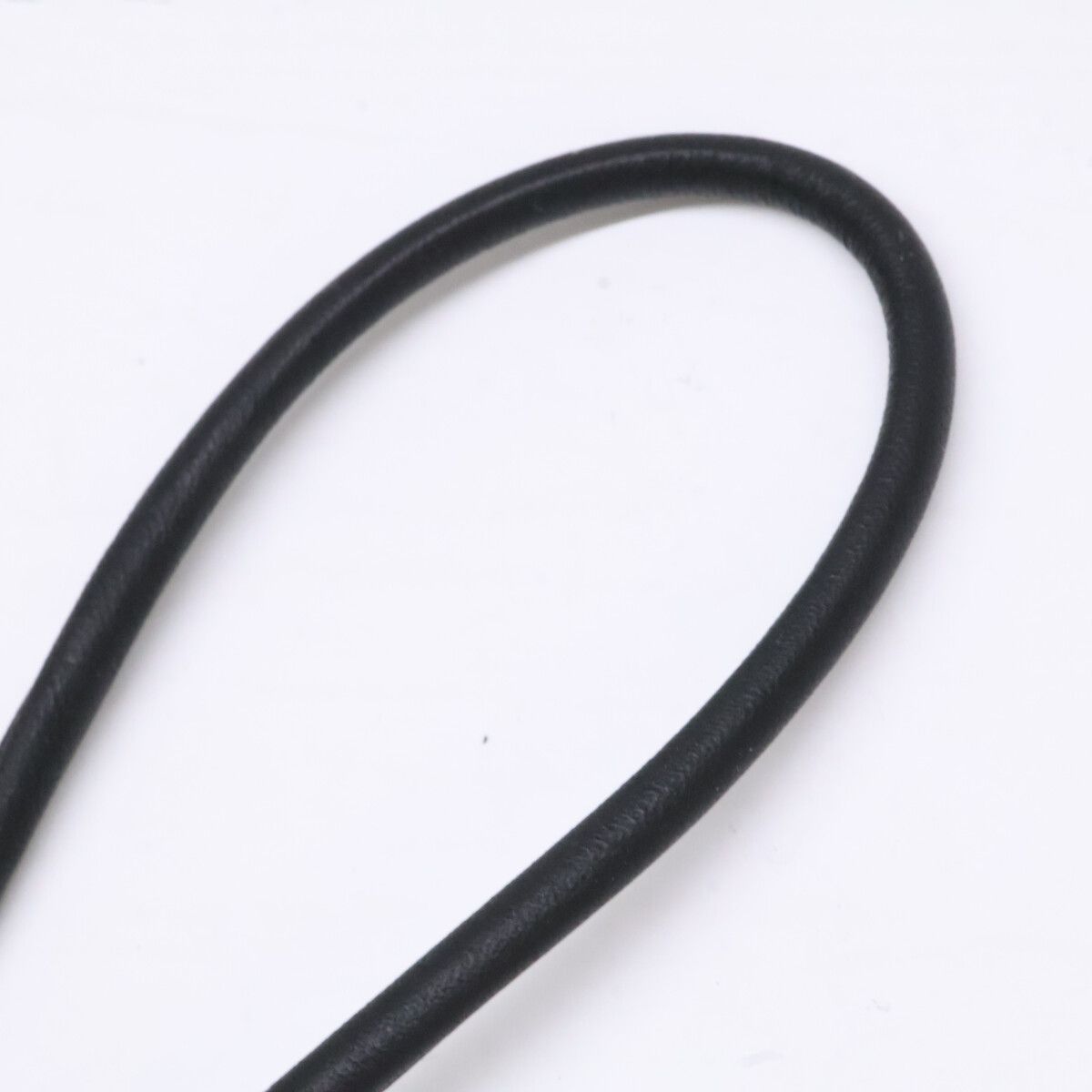 Gucci Logo Plate Leather Strap Necklace — view 3