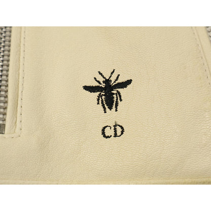 Dior Swords Bee Goat Leather Double Rider's Jacket — view 7