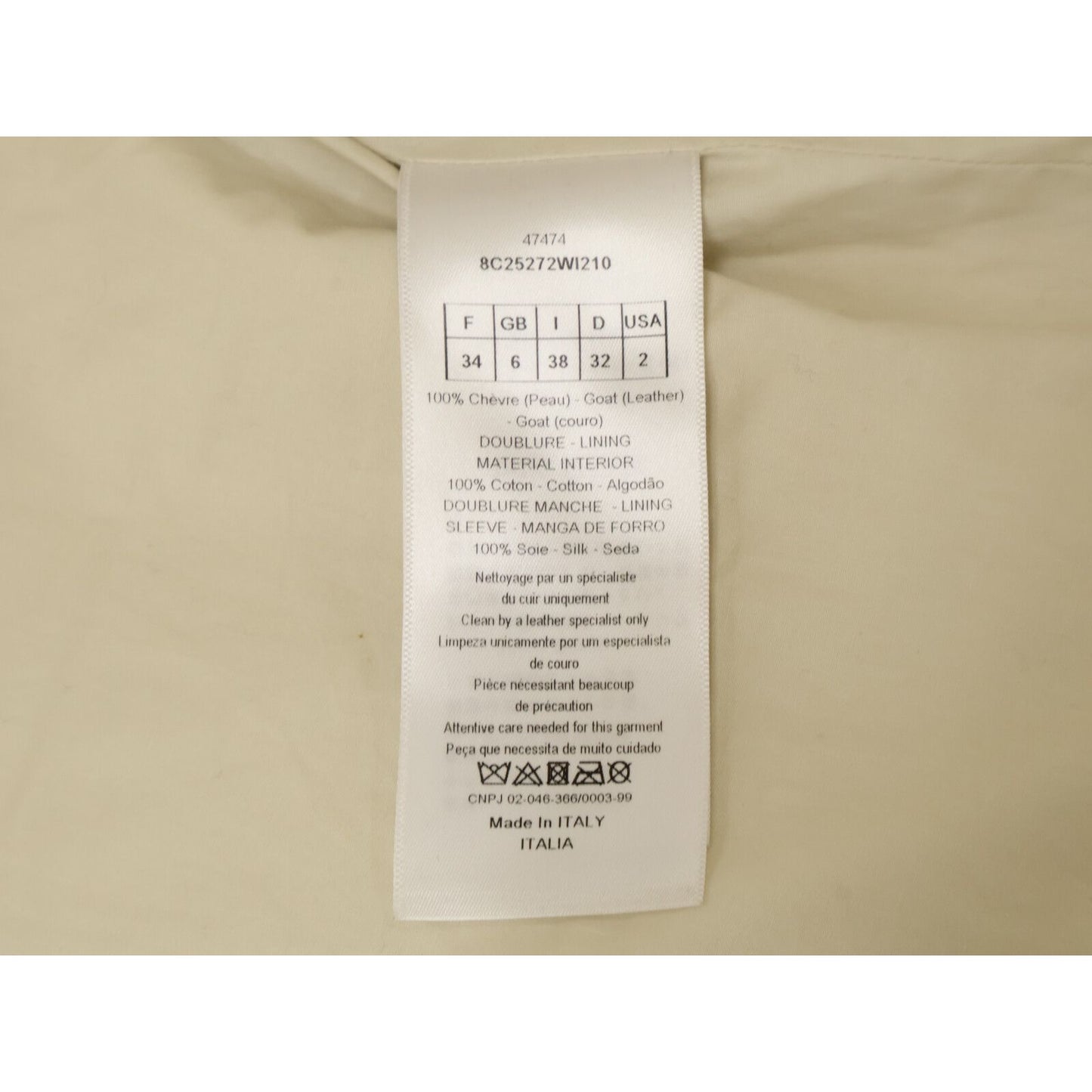 Dior Swords Bee Goat Leather Double Rider's Jacket — view 5